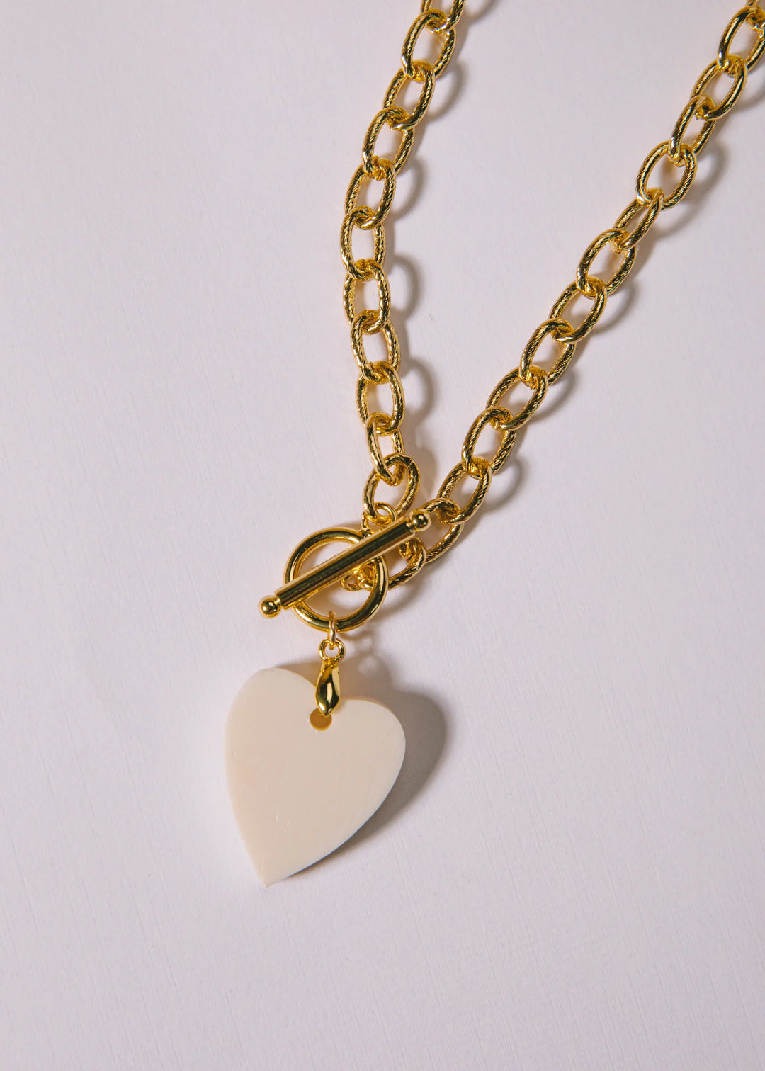 Bone Heart Necklace